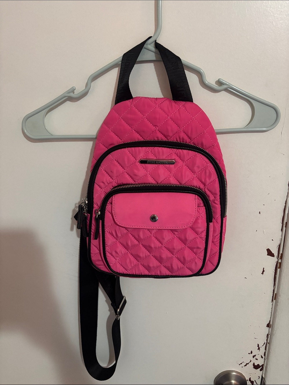 Women's Steve Madden One Shoulder Mini Backpack Hot Pink